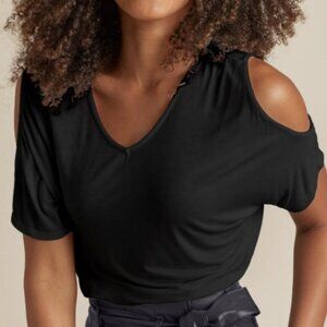 Black Cold Shoulder Top Size XL